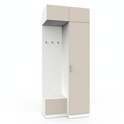 Набор мебели для прихожей "Марсель-250" МР 01-250 В2490 Ш1000 Г580 (ЛДСП Кашемир)